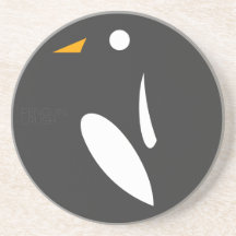 Penguin Crush Logo Coaster