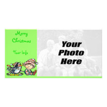 Penguin Elf Christmas Photo Cards