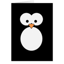 Penguin Eyes Greeting Card
