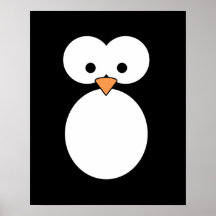 Penguin Eyes Print