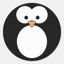 Penguin Eyes Sticker