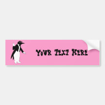 Penguin in a Tuxedo  - Cool As Ice Hipster Bumper Stickers