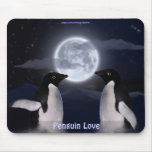 PENGUIN LOVE Funny Wildlife Lover Mousepad
