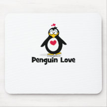 Penguin Love Mouse Pads