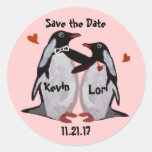 Penguin Love Save the DateStickers