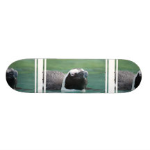 Penguin Swimming Skate Board Deck
