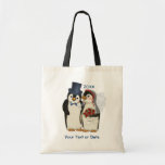 Penguin Wedding Bride and Groom Tie - Customise Bag