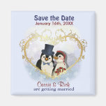 Penguin Wedding Save the Date Refrigerator Magnets