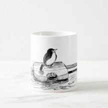 Penguins afloat on their ice cream "Boat" Coffee Mug