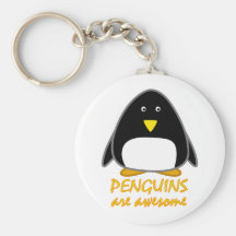 Penguins are Awesome Key Chain