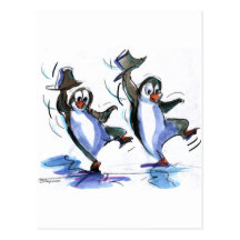 PeNgUiNs DaNciNg Post Cards