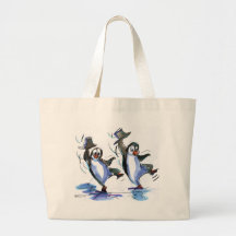 PeNgUiNs DaNciNg Tote Bag
