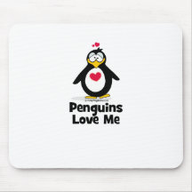 Penguins Love Me Mousepads