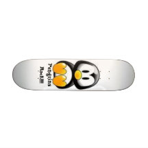 Penguins Rock!!!! Custom Skate Board