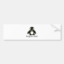 Penguins Rule! Bumper Sticker