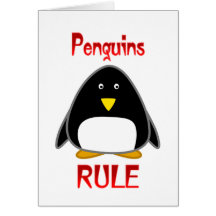 Penguins Rule Card