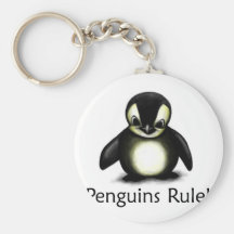 Penguins Rule! Keychain