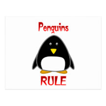 Penguins Rule Post Card