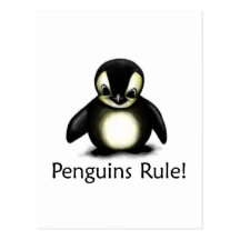 Penguins Rule! Post Card