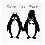 Penguins Save The Date Invitation