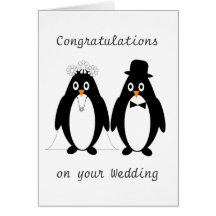 Penguins Wedding Cards