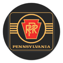 Pennsylvania Railroad Logo, Black & Gold stickers