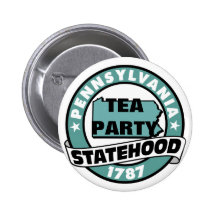 PENNSYLVANIA TEA PARTY STATE PINBACK BUTTON