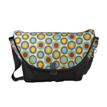 PennyCircle Retro Trendy Hue Circles Messenger Bags