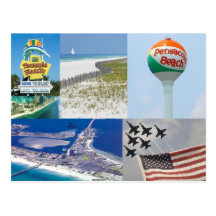 pensacola beach florida postcard
