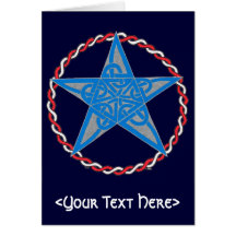 Pentacle card (dark background)
