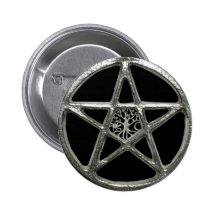 Pentacle Tree Of Life Button