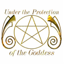 Pentacle, Under the protection of the Goddess Photo Cut Outs