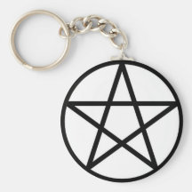 pentagram, basic keychain