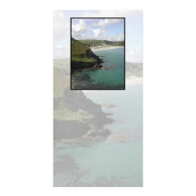 Pentewan. Cornwall. Scenic coastal view. Picture Card
