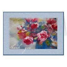 peonies thank you cards