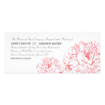 Peony Wedding Invitation