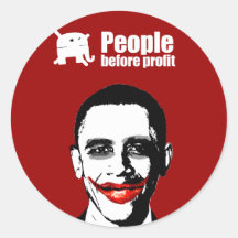 PEOPLE BEFORE PROFIT STICKER