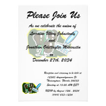 Pepper green plant with rake graphic personalized announcements