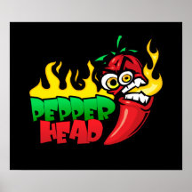 Pepper Head $24.95 Vector Art Wall Posters