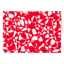 PEPPERMINT ABSTRACT CHRISTMAS CARD