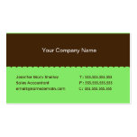 Peppermint Green  Corporate Business Card Template