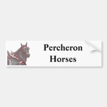 Percheron Horse bumper sticker