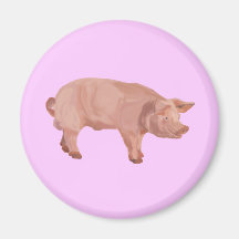 Percy the Pig Fridge Magnet