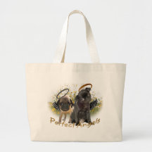 Perfect Angel Pugs Tote Bags