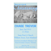 Perfect Christening Photo Greeting Card