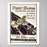 Perfect Shipping, Tell Us How To Improve Fast Frei Poster