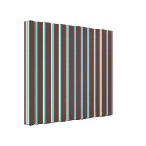 perfect stripes blue brown and creme canvas prints