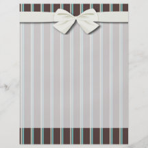 perfect stripes blue brown and creme flyer design