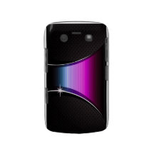 Perforated Leather with Grooves (blue/fuschia) Blackberry Case