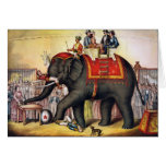 Performing Elephant Greeting Cards